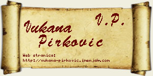 Vukana Pirković vizit kartica